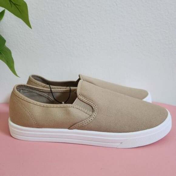 West Loop  Beige Slip-On Sneakers - Picture 2 of 10